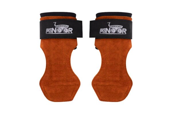 Leather Weight Lifting Grip, Anti-Slip for Weightlifting & Powerlifting, Gym workout Leather weight lifting strap - Image 4