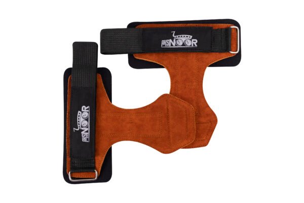 Leather Weight Lifting Grip, Anti-Slip for Weightlifting & Powerlifting, Gym workout Leather weight lifting strap - Image 6
