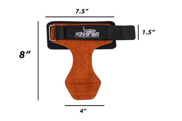 Leather Weight Lifting Grip, Anti-Slip for Weightlifting & Powerlifting, Gym workout Leather weight lifting strap - Image 7