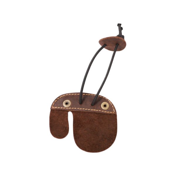 AKSNoor Leather Archery Finger Tab - Full Grain, Recurve Bow, Shooting Practice, Hunting Finger Protector - Adjustable, Durable finger tab - Image 2