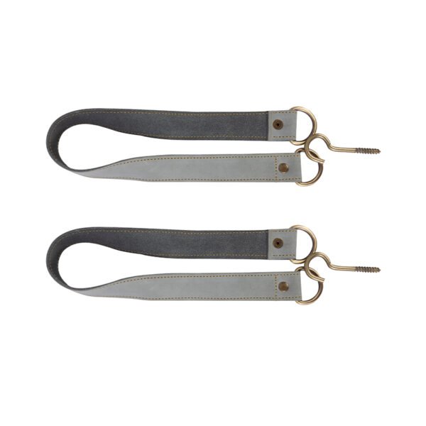 AKSNoor Leather Curtain Ties, Leather Curtain Tie Backs, Leather Tieback Window Treatment Hardware Shower Curtain Tie, Home Decor - Image 5