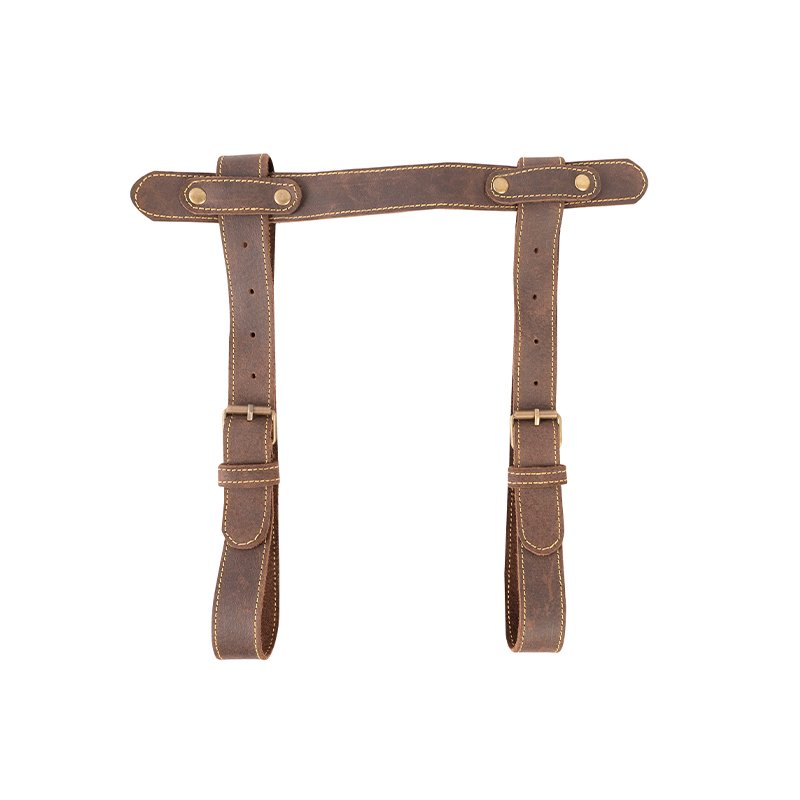 Leather Traveling Roll Strap – Handmade Travel Carrier for Picnic Blanket, Yoga Mat, or Camping Gear | Adjustable with Buckle, Outdoor Strap - Image 7