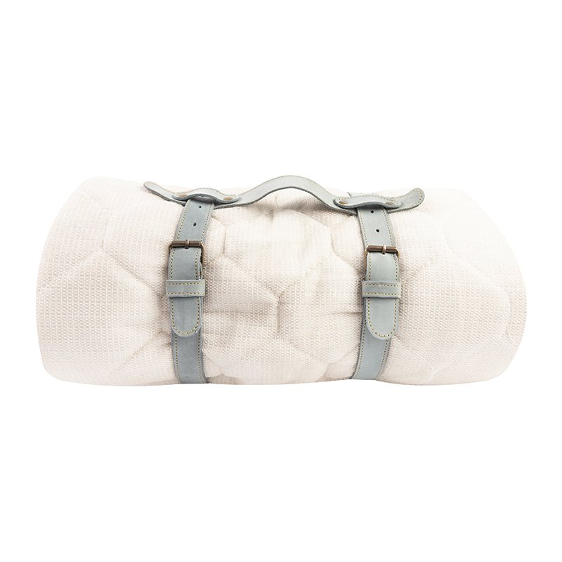 Leather Traveling Roll Strap – Handmade Travel Carrier for Picnic Blanket, Yoga Mat, or Camping Gear | Adjustable with Buckle, Outdoor Strap - Image 3