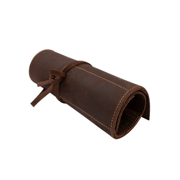 Leather Pencil Roll, Leather Pencil Case, Pencil Roll, Pencil Pouch, Leather Pen Case, Pen Case, Pencil Roll pouch, Brush Case Roll Pen Case - Image 6